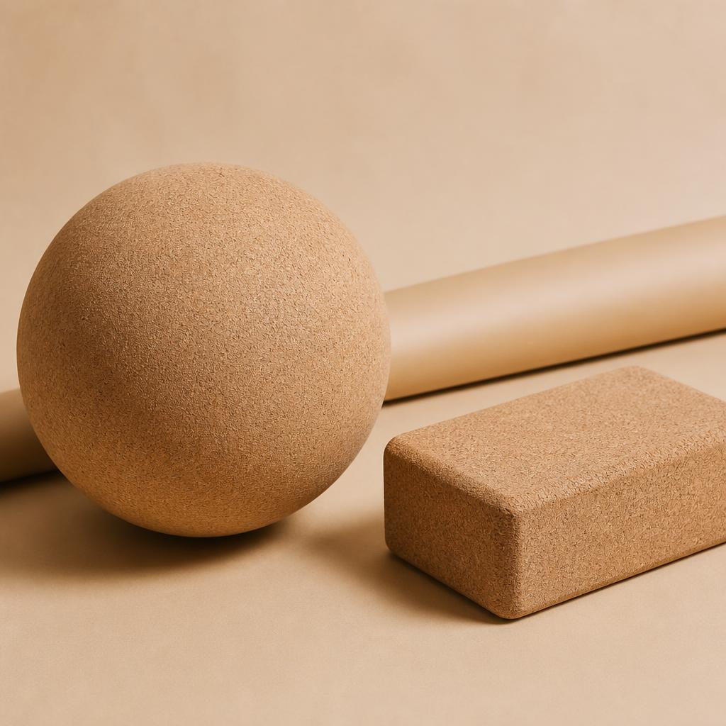 Cork Ball + Block Set